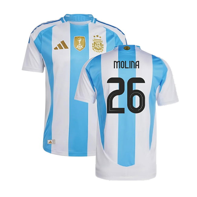 2024-2025 Argentina Authentic Home Shirt (MOLINA 26)-SoccerKits Hub | Buy Soccer Jerseys Online